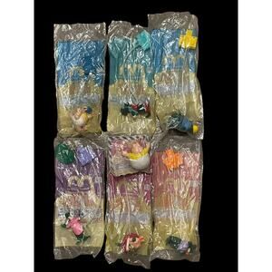 1993 Dino-Motion Dinosaurs Complete Set w/ U3 McDonald's Happy Meal Toy Vintage